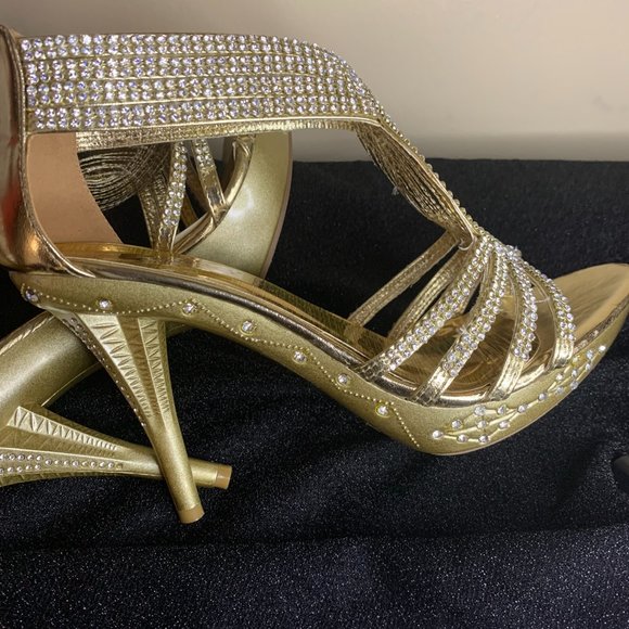Women's Rhinestone Evening Shoes - Picture 4 of 5